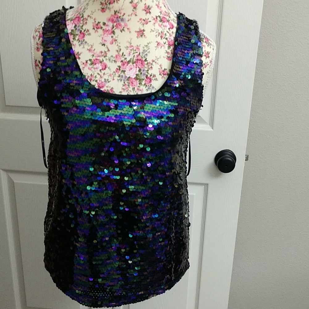 Mermaid sequin tank top